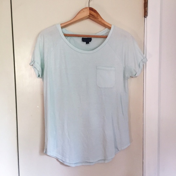 Topshop Tops - Light Blue T-Shirt